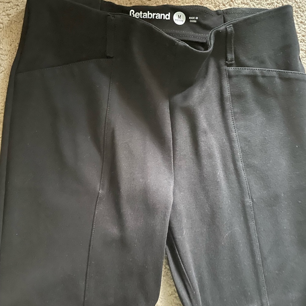 Bold black Betabrand pants